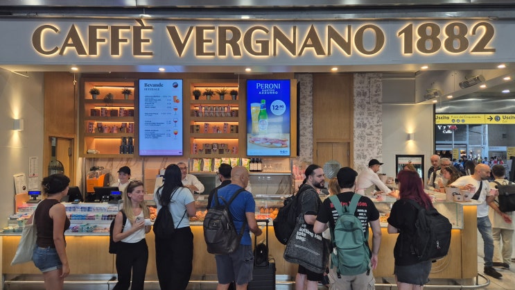 로마 테르미니역 카페 - Caffè Vergnano