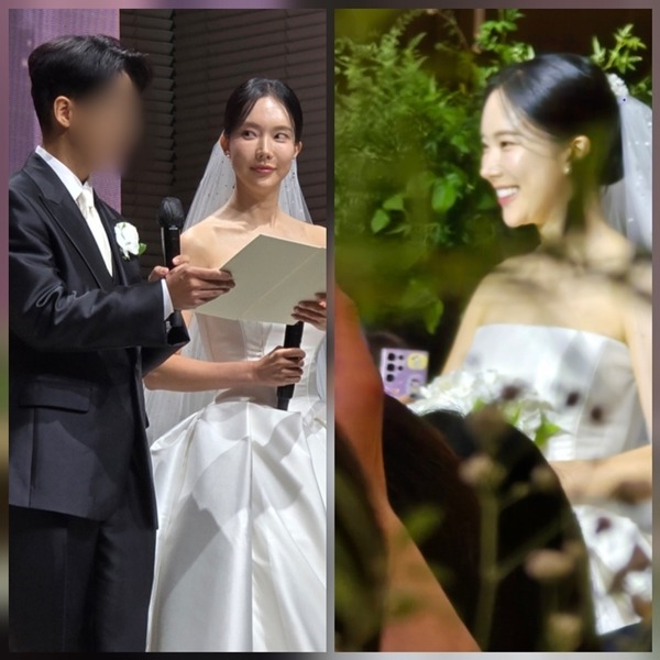 김나희, 사업가와 결혼 성혼선언…이찬원·송가인 축복 속 8월의 신....