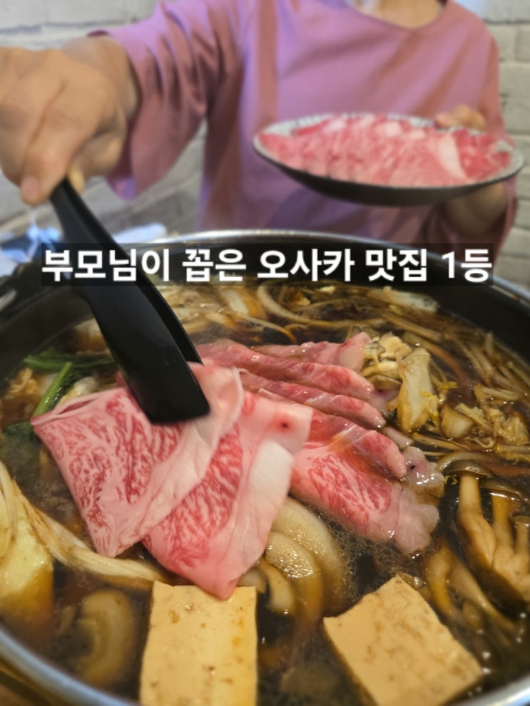 부모님이 꼽은 오사카 맛집 1등｜와규와 돼지 대게 무한리필 고기 신사이바시 다이마루 파르코 맛집