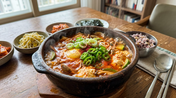 류수영 순두부찌개 레시피 집에서 칼칼하게 끓여내는 어남선생 꿀팁