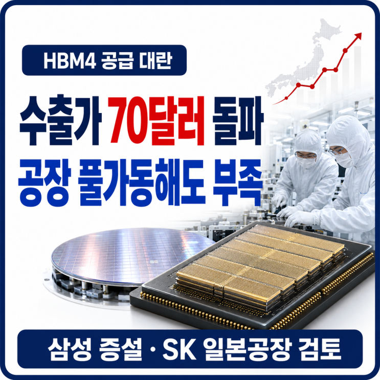 공장 풀가동해도 HBM이 없다?" 사상 첫 수출가 70달러 돌파 & 최태원 ....