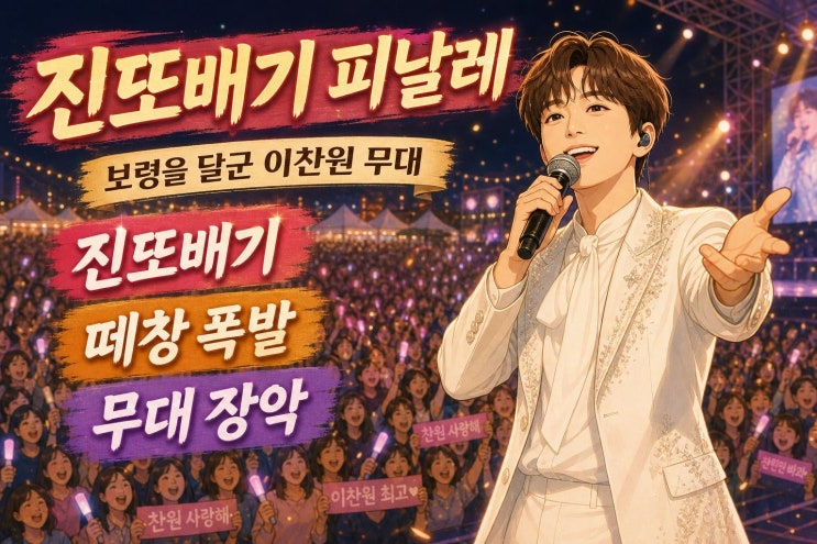 이찬원 진또배기 슈퍼콘서트 피날레, 보령 여름밤을 뒤집은 무대의 ....