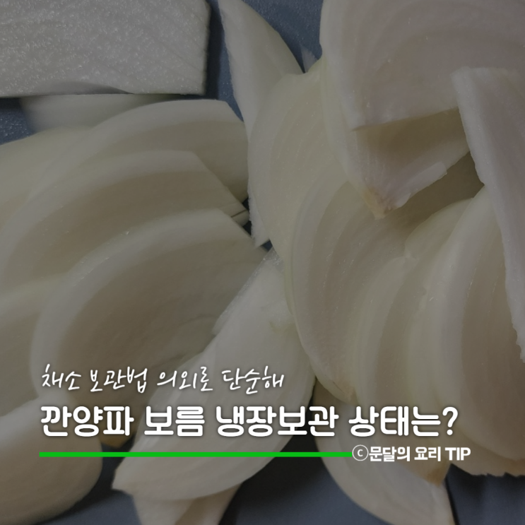 깐양파 보관방법 냉장보관 며칠? 보름 지난 양파 직접 조리해보니