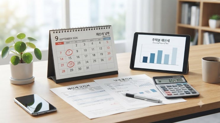 2026년 재산세 납부기간 및 계산방법, 1세대 1주택 기준 완벽 정리