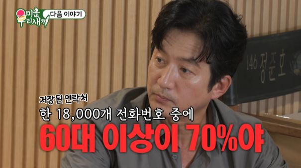 정준호 연락처만 1만8000개 ‘인맥왕’ 인증…2000박스 추석 선물에 ....