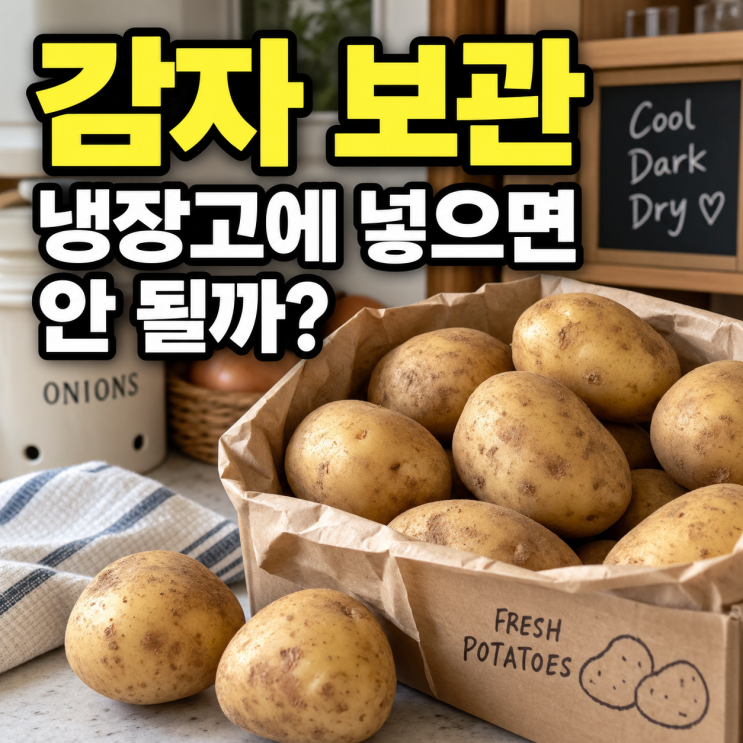 감자 보관, 냉장고에 넣으면 안 될까? 오래 두는 보관방법