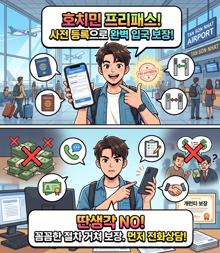 호치민 긴급 여권 입국 불가: 100% 안심 프리 패스 통과 방법 대표 이미지