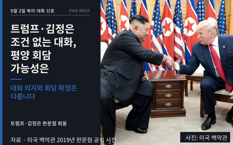 트럼프·김정은 조건 없는 대화, 평양 회담 가능성은