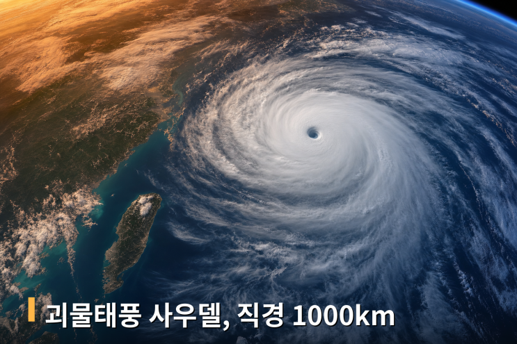 괴물태풍 사우델 소멸 3일 만에 부활, 대만행으로 유턴