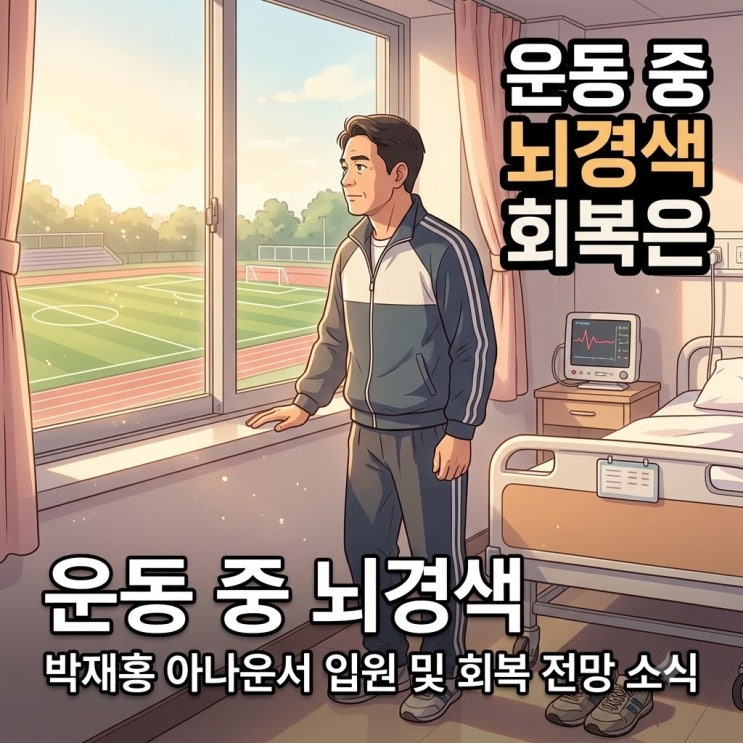 박재홍 아나운서 뇌경색 입원 소식, 운동 중 쓰러진 이유와 회복 전....
