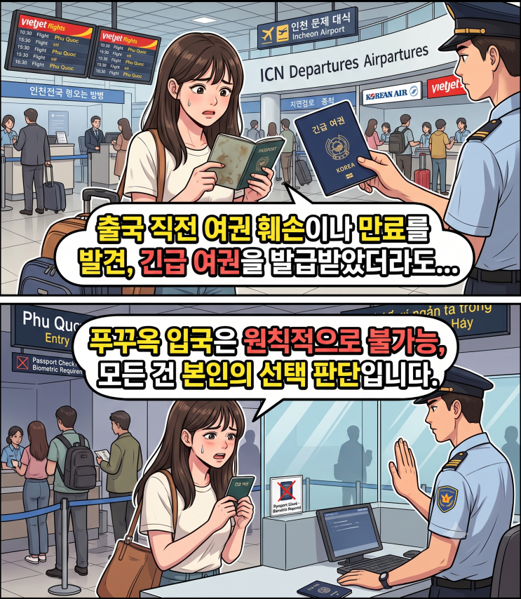 푸꾸옥 긴급 여권 입국 불가: 미리 예약 시 100% 가능 (개런티 보장) 대표 이미지