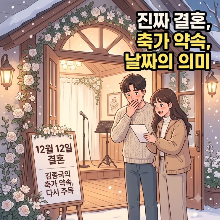 지예은 바타 12월 12일 결혼, 김종국 축가 약속까지 다시 뜬 이유