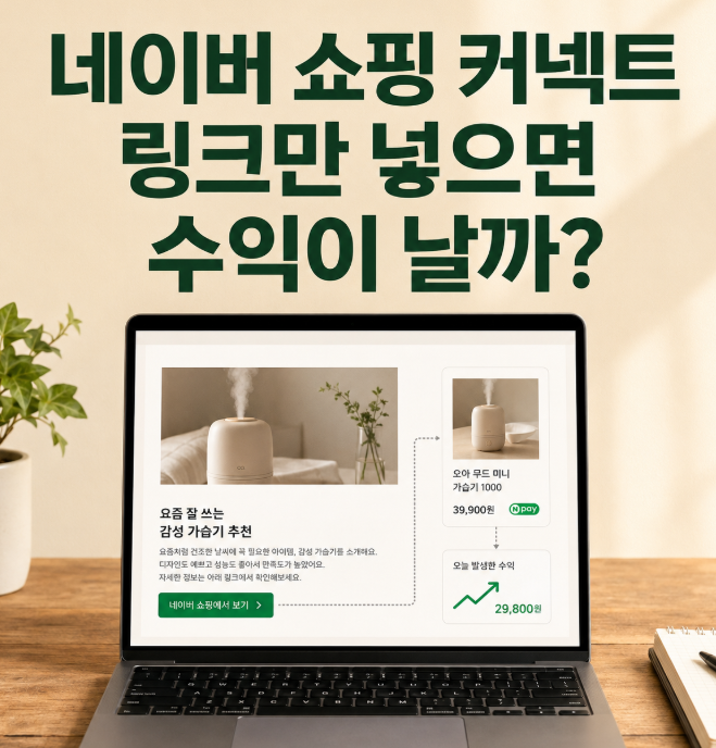 네이버 쇼핑 커넥트, 링크만 넣으면 수익이 날까?