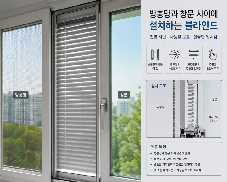 다이소 창문 비 안들이치는 블라인드 효과 및 설치 방법