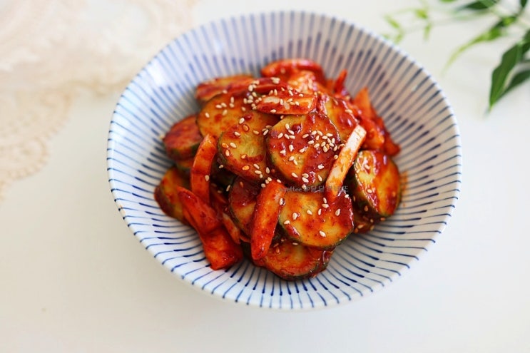 오이무침 황금 레시피 양념 모두 1큰술이면 끝