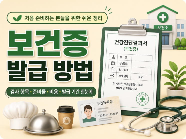 보건증 발급 방법