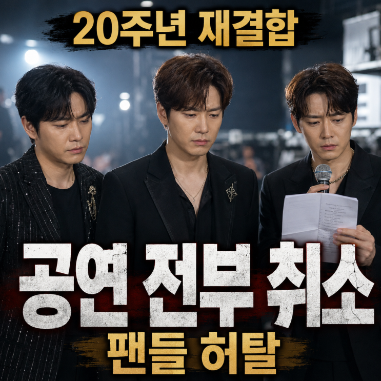 “20주년이라 다시 뭉쳤는데” FIVE O ONE 일본 4공연 전부 취소…첫 무....