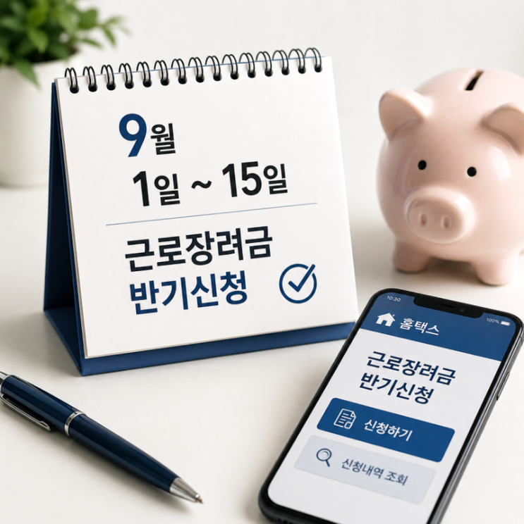 근로장려금 반기신청, 9월 15일 지나면 내년 5월까지 기다려야 합니....