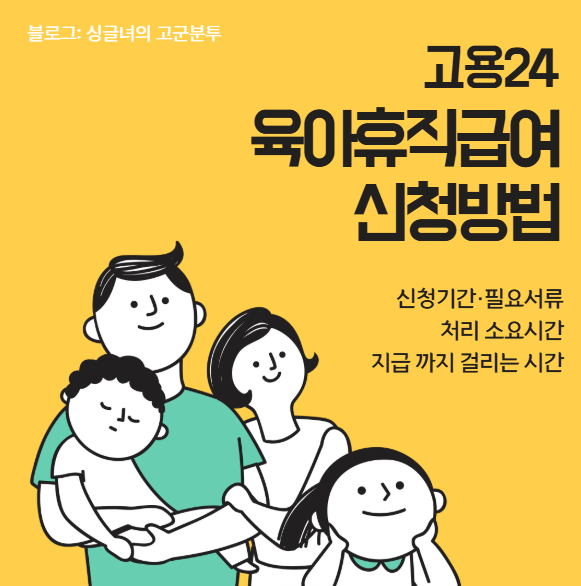 육아휴직급여 고용24 신청방법｜신청기간·필요서류·처리 소요시간,지급 까지 걸리는 시간