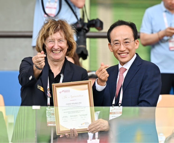 2026 대구세계마스터즈육상경기대회 폐막식 참석한 추경호 대구시장