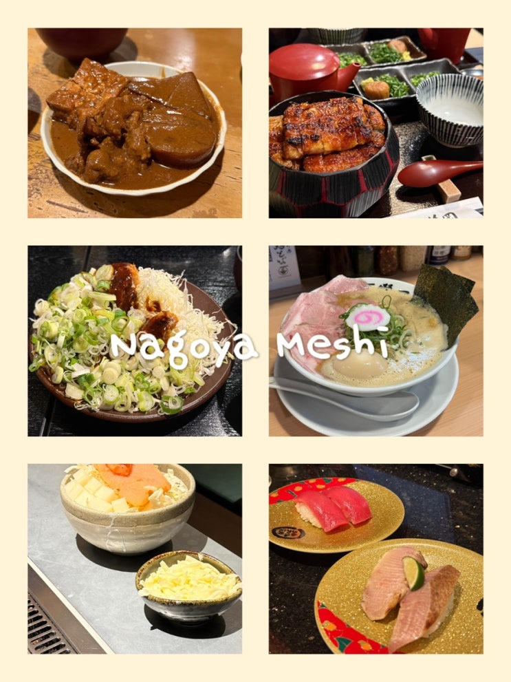 나고야 여행 1 ••• 맛집모음, 쿠시카츠 러블리, 히츠마부시 하나....