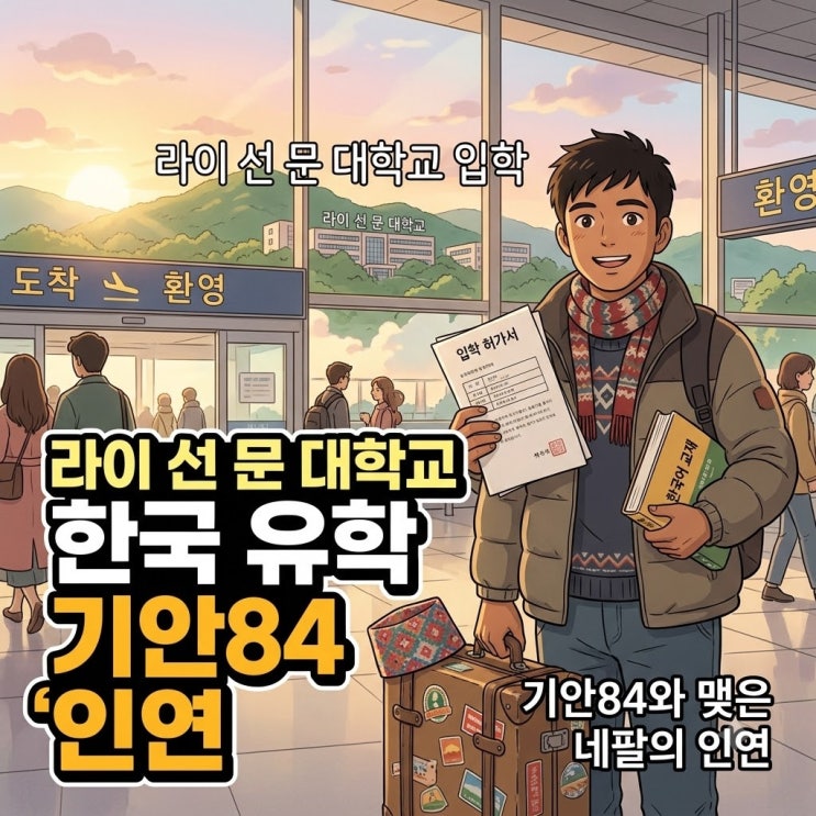 기안84 네팔 동생 라이 선문대 입학, 한국 유학으로 이어진 태계일주....