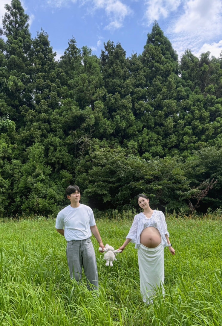 제주 태교여행 만삭사진｜비밀의숲·안친오름 셀프 촬영 후기