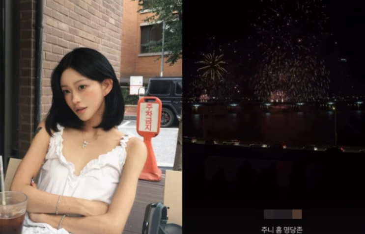 여의도 불꽃축제 명당 찾아 헤매는데… 최준희 "신혼집"은 알고보니....