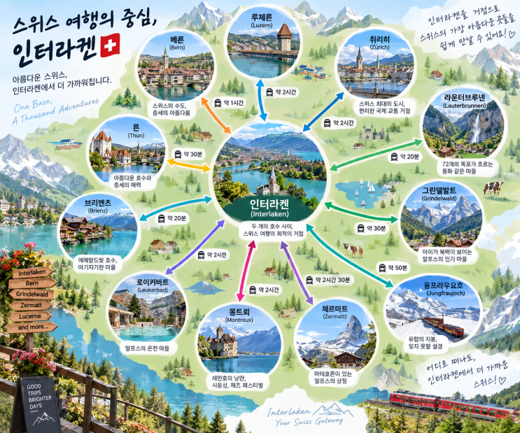 인터라켄에서 전기저전거를 타고 툰 호수까지(Bödeli Route 380)