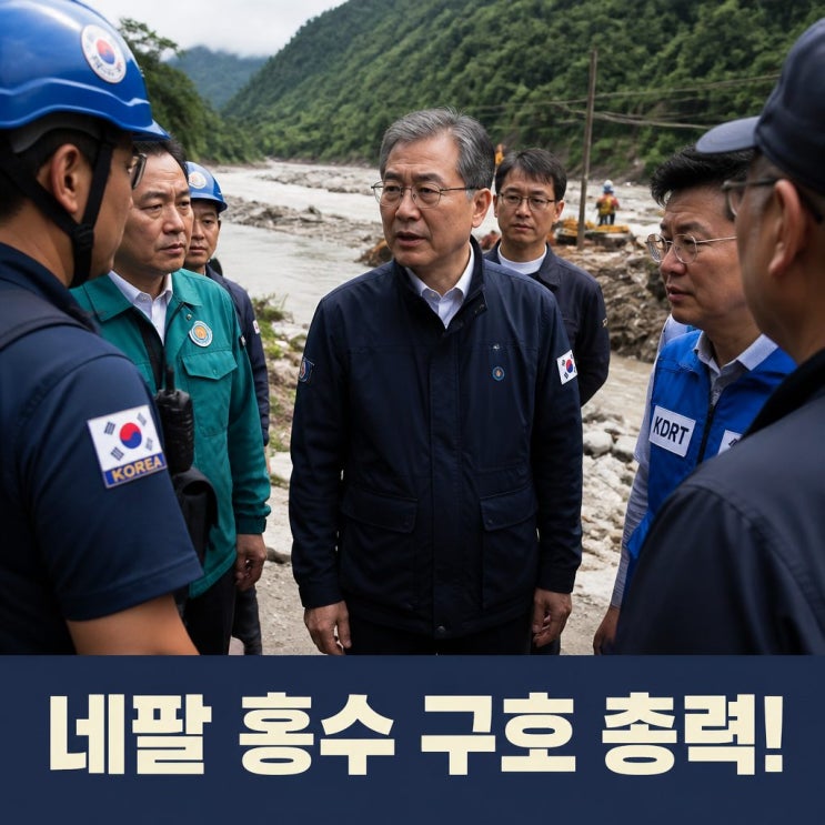 조현 네팔 홍수 구호 외교장관 전격 방문