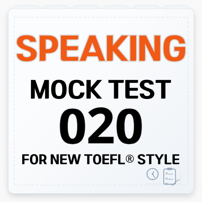 TOEFL Speaking Practice Test 20 — Answers & Explanations : 네이버 블로그