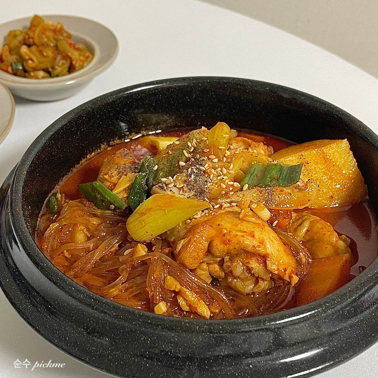 닭도리탕 찐 황금 레시피 매콤 국물 닭볶음탕