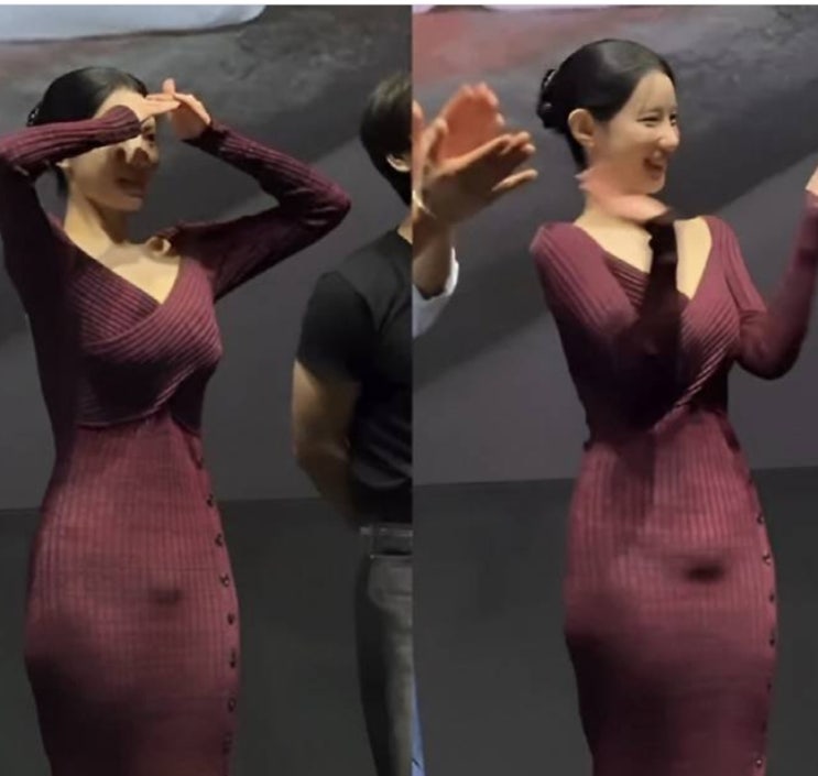 신지원 조현 의상 논란, 영화 무대인사에서 초밀착 원피스 화제된 ....