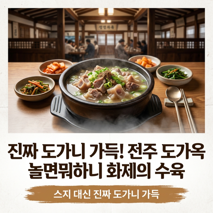 놀면뭐하니 전주 도가옥, 스지 대신 진짜 도가니 가득한 수육 맛과 ....