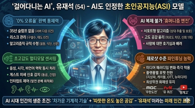 유재석이 35년째 정상인 이유, AI 시대에도 대체 못할 ‘국민 MC’의 ....