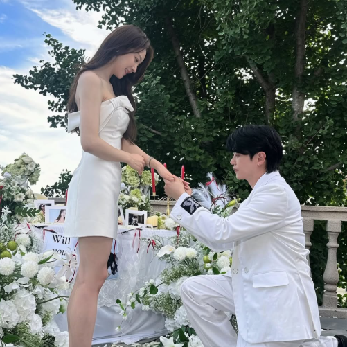 샵까지 다녀왔는데도 몰랐다…유하진 완전히 속인 강균성 프러포즈