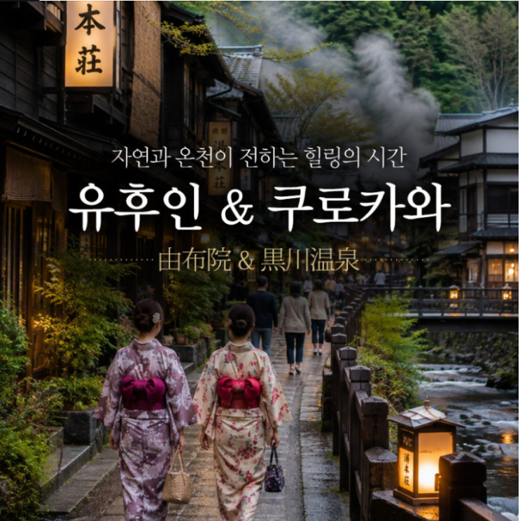 후쿠오카에서 유후인·쿠로카와 온천 하루에 다녀오기~당일 버스투....