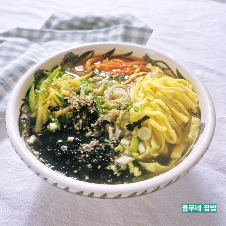 멸치육수 잔치국수 레시피