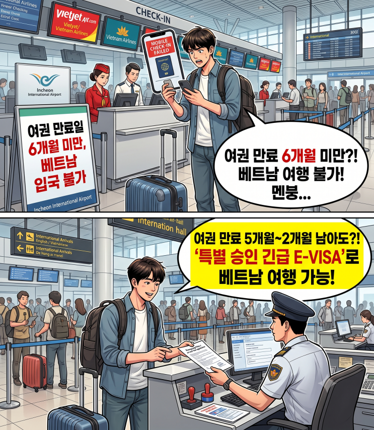 베트남 여권 유효기간 입국 규정 & 6개월 미만일 때 가장 안전한 방법 대표 이미지