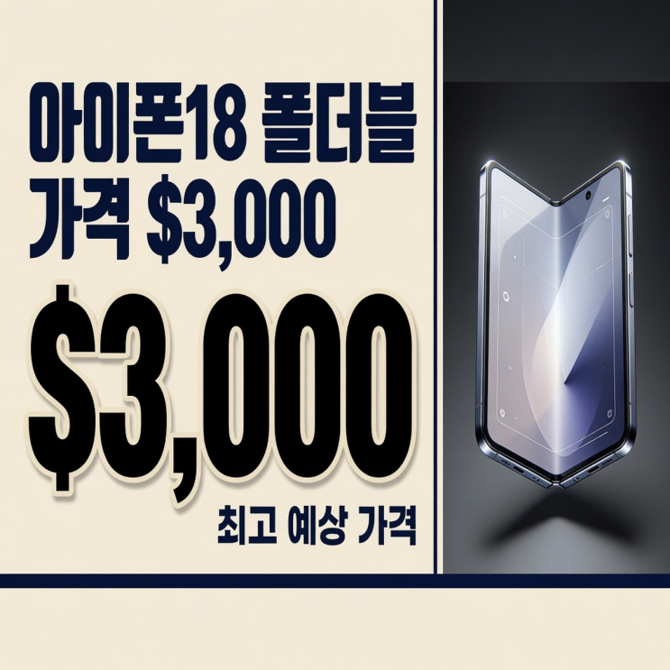 아이폰18 폴더블 가격·칩·카메라·힌지, 루머로 나온 스펙을 한자리에 모았다