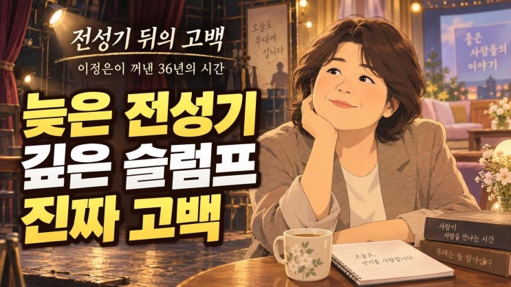 이정은 유퀴즈 359회, 50세 전성기 뒤에 찾아온 슬럼프와 36년 연기 인....