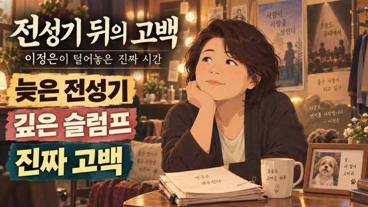 이정은 유퀴즈 출연, 50세 전성기 뒤에 찾아온 슬럼프와 36년 연기 인....