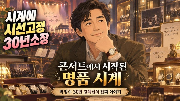 박정수 피아제 시계 화제, 조용필 콘서트에서 시작된 30년 명품 워치....