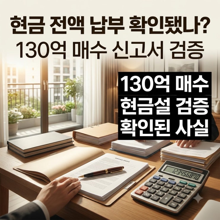 변우석 한남더힐 130억 매입, 전액 현금이 확인됐을까