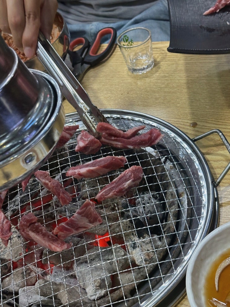 효성동 고기집 안성 설렁탕, 설렁탕+수제 숯불돼지갈비 가족 외식
