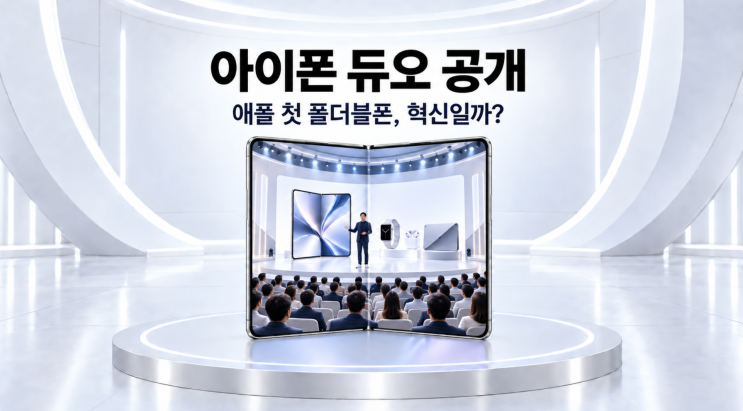 아이폰 듀오공개반응총정리｜애플 첫 폴더블폰, 혁신일까·가격 부담일까