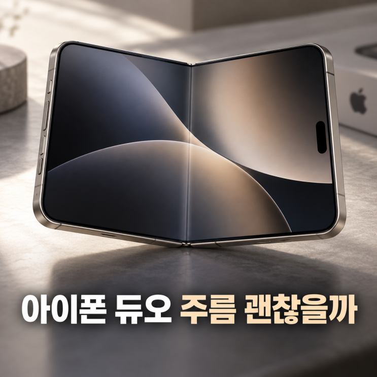 아이폰듀오주름괜찮을까 첫폴더블아이폰에서 따져볼 점