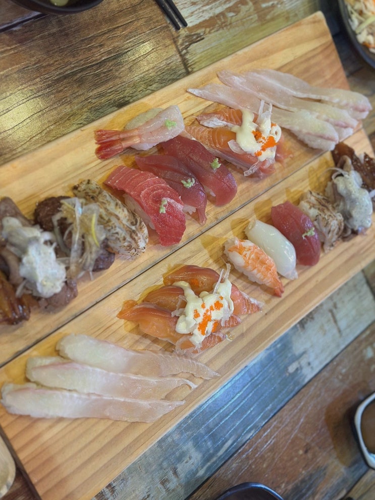 가정역 맛집 찾는다면? 오동동 우동+초밥의 스시하나 루원시티 가정점
