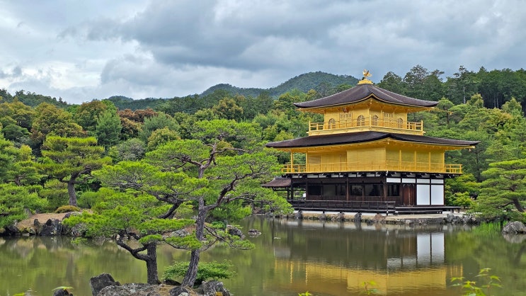 교토 12: 금각사(金閣寺), 금빛 찬란한 사리전의 압도적인 풍경