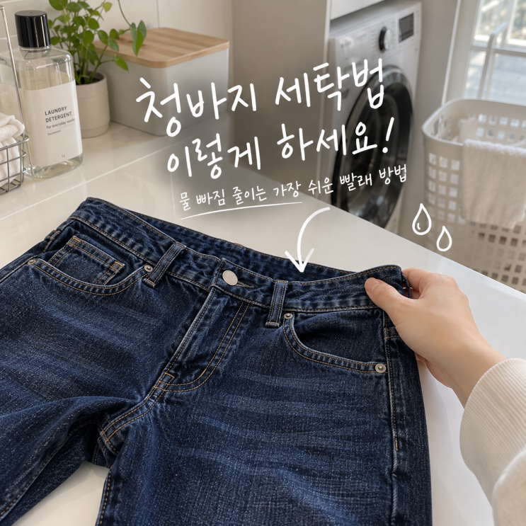 청바지 세탁법 이렇게 하세요! 물빠짐 줄이는 가장 쉬운 빨래 방법 : 네이버 블로그